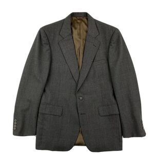 Geoffrey  Glen Plaid Wool Blazer Men's 40R Brown Preppy American Academia